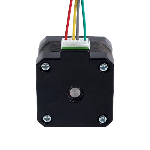 Nema 17 Zewnętrzny stos 34mm 0,4A Przewód 8mm(0,31496") Długość 32mm - 17E13S0404MB4-032RB | StepperOnline