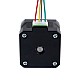 Nema 17 Zewnętrzny stos 34mm 0,4A Przewód 8mm(0,31496") Długość 32mm - 17E13S0404MB4-032RB | StepperOnline