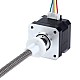 Nema 17 Zewnętrzny stos 34mm 0,4A Przewód 8mm(0,31496") Długość 150mm - 17E13S0404MB4-150RS | StepperOnline