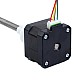 Nema 17 Zewnętrzny stos 34mm 0,4A Przewód 8mm(0,31496") Długość 150mm - 17E13S0404MB4-150RS | StepperOnline