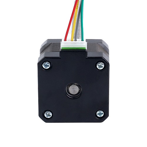 Nema 17 Zewnętrzny stos 34mm 0,4A Przewód 8mm(0,31496") Długość 150mm - 17E13S0404MB4-150RS | StepperOnline