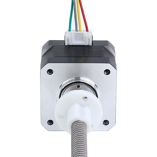 Nema 17 Zewnętrzny stos 34mm 0,4A Przewód 8mm(0,31496") Długość 150mm - 17E13S0404MB4-150RS | StepperOnline