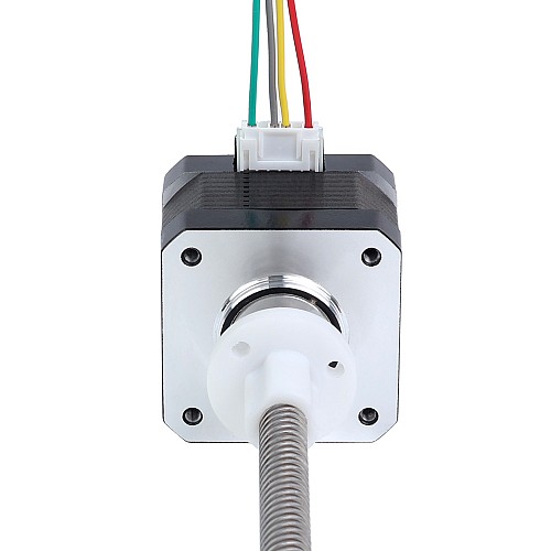 Nema 17 Zewnętrzny stos 34mm 0,4A Przewód 8mm(0,31496") Długość 300mm - 17E13S0404MB4-300RS | StepperOnline