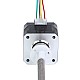 Nema 17 Zewnętrzny stos 34mm 0,4A Przewód 8mm(0,31496") Długość 300mm - 17E13S0404MB4-300RS | StepperOnline