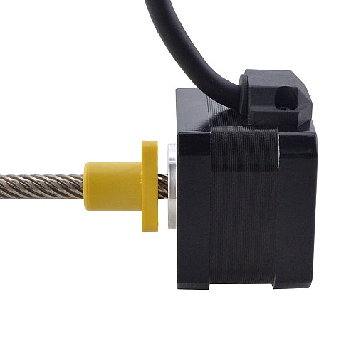 NEMA 17 External Acme Liniowy silnik krokowy 1.5A 34mm Wzrost Prowadzić 25.4mm(1) Długość przewodu 150mm