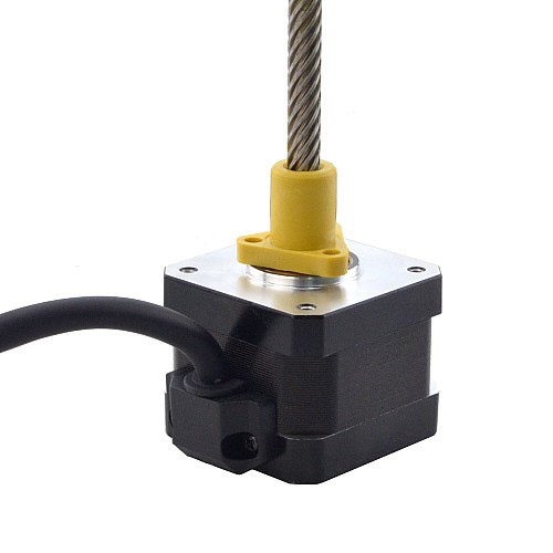 NEMA 17 External Acme Liniowy silnik krokowy 1.5A 34mm Wzrost Prowadzić 25.4mm(1) Długość przewodu 150mm