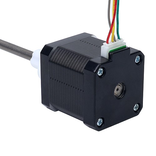 Nema 17 Zewnętrzny stos 48mm 1,68A Przewód 2mm(0,07874") Długość 200mm - 17E19S1684AF4-200RS | StepperOnline UK