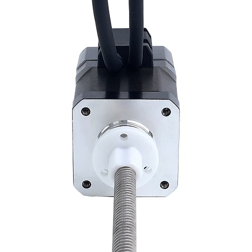 Nema 17 Zewnętrzny Silnik Krokowy Liniowy Acme 1,68A Stos 48mm Skok Śruby 8mm(0,31496") z Optycznym Enkoderem Przyrostowym 1000PPR - 17E19S1684MB4-300RS-OE1K | StepperOnline