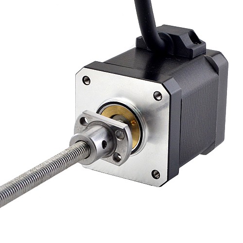 NEMA 17 zewnętrzna śruba kulowa liniowy silnik krokowy 2.5A 48mm śruba stosowa ołowiu 1mm(0.03937)