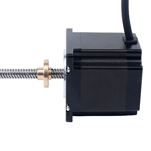 Nema 23 Zewnętrzny stos 56mm, przewód 3,0A, 8mm (0,31496), długość 150mm - 23E22S3004MB4-150RB | StepperOnline
