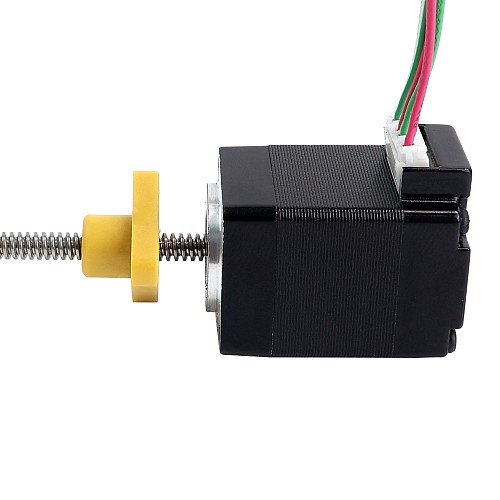 NEMA 8 zewnętrzny liniowy silnik krokowy Trapezowy 0,5a 28,2mm śruba stosowa ołowiu 1mm(0,03937) NEMA 8 zewnętrzny liniowy silnik krokowy Trapezowy 0,5a 28,2mm śruba stosowa ołowiu 1mm(0,03937)