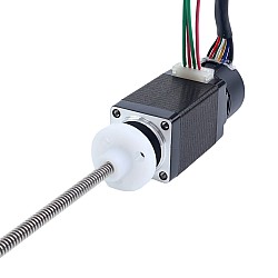 NEMA 8 Zewnętrzny Silnik Krokowy Liniowy Trapezowy 0,5A Stos 38mm Skok Śruby 1mm(0,03937") z Optycznym Enkoderem Przyrostowym 1000PPR