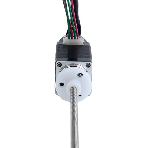 NEMA 8 Zewnętrzny Silnik Krokowy Liniowy Trapezowy 0,5A Stos 38mm Skok Śruby 1mm(0,03937") z Optycznym Enkoderem Przyrostowym 1000PPR - 8E15S0504SC4-100RS-OE1K | StepperOnline