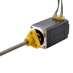 Silnik krokowy liniowy trapezowy NEMA 8 zewnętrzny 0,5A 38,2mm Śruba 1mm(0,03937") Długość przewodu 100mm
