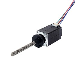 Nema 8 Zewnętrzny trapezowy liniowy silnik krokowy 0,6A 38mm Śruba stosowa Ołów 2mm(0,07874") Długość przewodu 60mm
