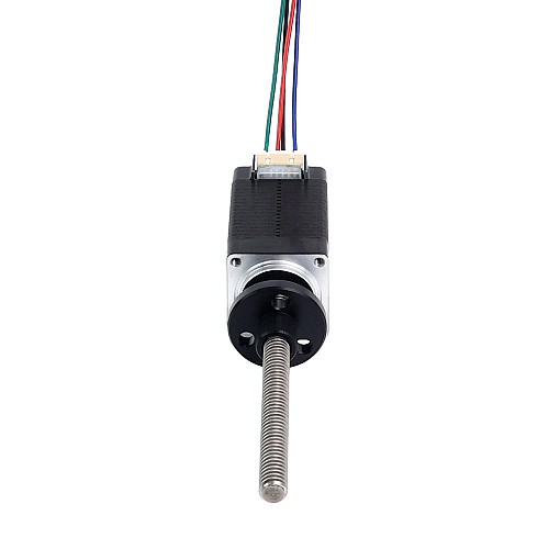 Nema 8 Zewnętrzny trapezowy liniowy silnik krokowy 0,6A 38mm Śruba stosowa Ołów 2mm(0,07874) Długość przewodu 60mm