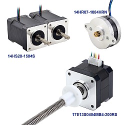 VORON V0.1 BOM silników krokowych 14HS20-1504S i 14HR07-1004VRN i 17E13S0404MB4-200RS