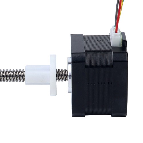 Nema 17 Zewnętrzny stos 34mm 0,4A Przewód 4mm(0,15748") Długość 100mm - 17E13S0404DB4-100RS | StepperOnline UK