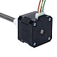 Nema 17 Zewnętrzny stos 34mm 0,4A Przewód 4mm(0,15748") Długość 100mm - 17E13S0404DB4-100RS | StepperOnline UK