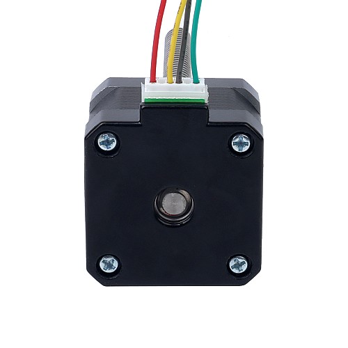 Nema 17 Zewnętrzny stos 34mm 0,4A Przewód 4mm(0,15748") Długość 100mm - 17E13S0404DB4-100RS | StepperOnline UK