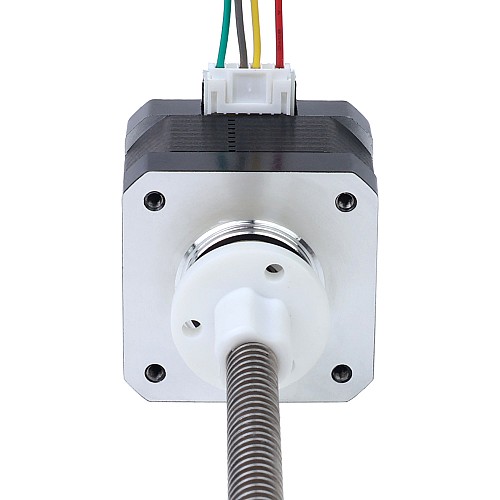Nema 17 Zewnętrzny stos 34mm 0,4A Przewód 4mm(0,15748") Długość 100mm - 17E13S0404DB4-100RS | StepperOnline UK