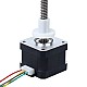 Nema 17 Zewnętrzny stos 34mm 0,4A Przewód 4mm(0,15748") Długość 100mm - 17E13S0404DB4-100RS | StepperOnline UK