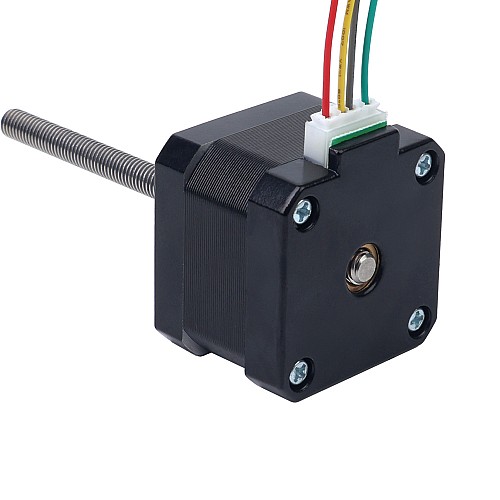Nema 17 Non-captive Stos 34mm 0,4A Przewód 2mm(0,07874") Długość 100mm - 17N13S0404AF4-100RS | StepperOnline UK