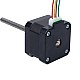 Nema 17 Non-captive Stos 34mm 0,4A Przewód 2mm(0,07874") Długość 100mm - 17N13S0404AF4-100RS | StepperOnline UK