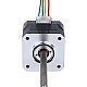Nema 17 Non-captive Stos 34mm 0,4A Przewód 2mm(0,07874") Długość 100mm - 17N13S0404AF4-100RS | StepperOnline UK