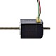 NEMA 8 Non-Captive Acme liniowy silnik krokowy 0,5A 28,2mm StackScrew Przewód 2mm(0,07874)