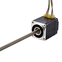 NEMA 8 Non-Captive Acme liniowy silnik krokowy 0,5A 28,2mm StackScrew Przewód 2mm(0,07874") dlugosc przewodu 150mm