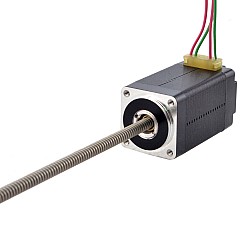 NEMA 8 Non-Captive Acme liniowy silnik krokowy 0.5A 38.2mm śruba stosowa ołowiu 1mm(0.03937") dlugosc olowiu 150mm