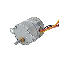 ΦSilnik krokowy 25x25mm PM z przełożeniem przekładni zębatej 10:1
