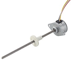 Φ25x15.7mm PM Zewnętrzny liniowy silnik krokowy 0,48A Przewód 2,44mm/0,096" Długość 110mm