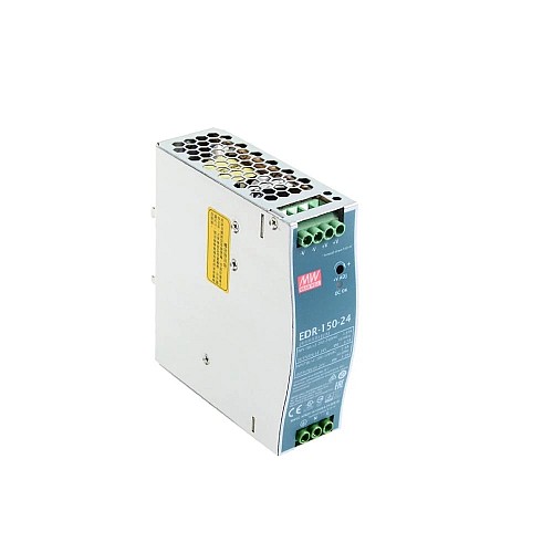 EDR-150-24 MEANWELL 150W 24VDC 5.2A 115VAC/6.5A 230VAC jednowyjściowy przemysłowy SZYNA DIN