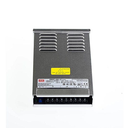 ERPF-400-12 MEANWELL 360W 30A 115/231VAC Jednowyjściowy zasilacz impulsowy ERPF-400-12 MEANWELL 360W 30A 115/231VAC Jednowyjściowy zasilacz impulsowy