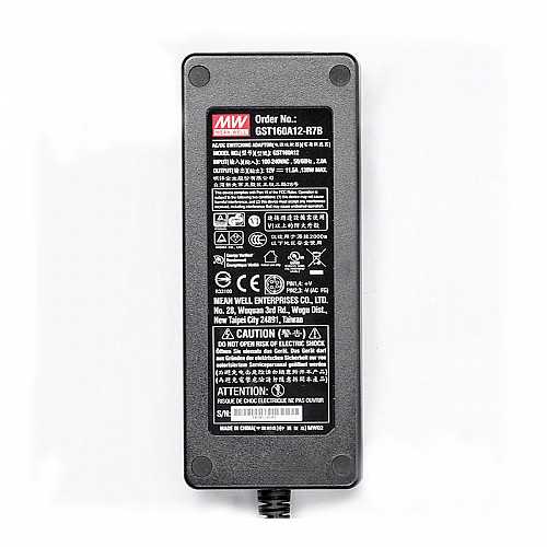 GST160A12-R7B MEANWELL 138W 12VDC 11.5A 115/230VAC AC-DC Niezawodny zielony zasilacz przemysłowy GST160A12-R7B MEANWELL 138W 12VDC 11.5A 115/230VAC AC-DC Niezawodny zielony zasilacz przemysłowy