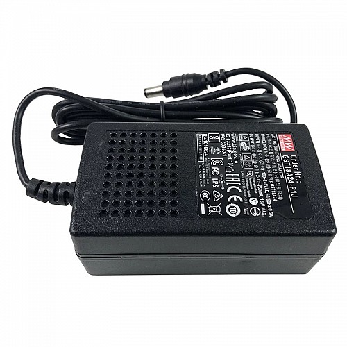 GST18A24-P1J MEANWELL 18W 24VDC 0.75A 115/230VAC AC-DC Niezawodny zielony zasilacz przemysłowy
