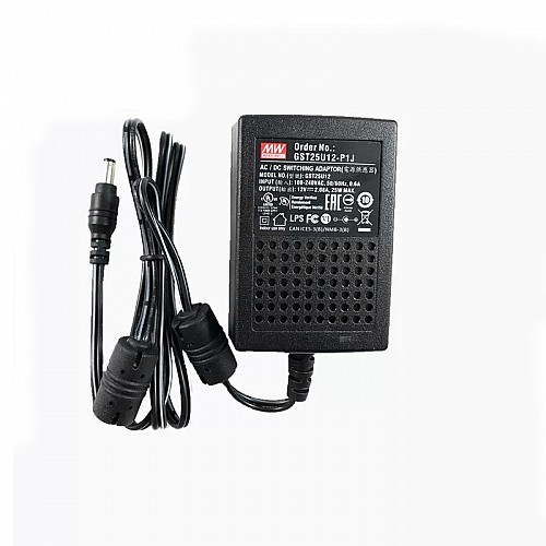 GST25U12-P1J MEANWELL 25W 12VDC 2.08A 115/230VAC AC-DC Niezawodny zielony zasilacz przemysłowy