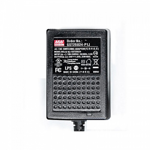 GST25U24-P1J MEANWELL 25W 24VDC 1.04A 115/230VAC AC-DC Niezawodny zielony zasilacz przemysłowy