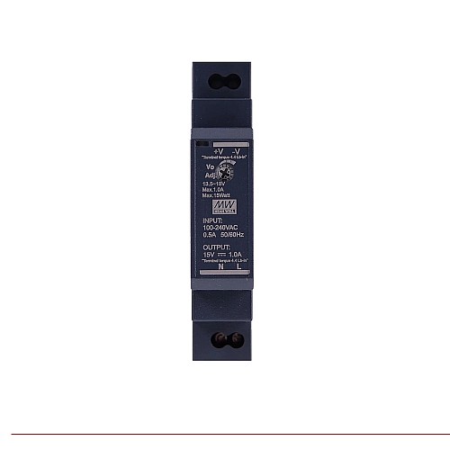 HDR-15-15 MEANWELL 15W 15VDC 1A 115/230VAC Ultra cienki zasilacz na szynę DIN HDR-15-15 MEANWELL 15W 15VDC 1A 115/230VAC Ultra cienki zasilacz na szynę DIN