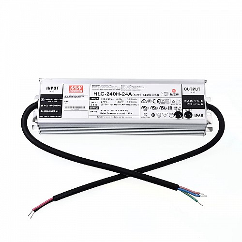 HLG-240H-24A MEANWELL 240W 10A 24V Stałe napięcie + stały prąd Sterownik LED HLG-240H-24A MEANWELL 240W 10A 24V Stałe napięcie + stały prąd Sterownik LED
