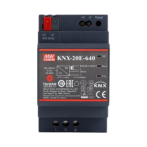 Zasilacz KNX-20E-640 MEANWELL 640mA KNX