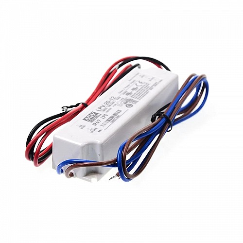 LPV-20-12 MEANWELL 20W 1.67A 12V Jednowyjściowy zasilacz impulsowy