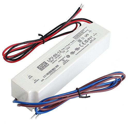 LPV-60-12 MEANWELL 60W 5A 12V Jednowyjściowy zasilacz impulsowy LPV-60-12 MEANWELL 60W 5A 12V Jednowyjściowy zasilacz impulsowy