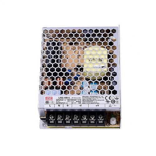 LRS-100-5 MEANWELL 100W 5VDC 18A 115/230VAC Zasilacz impulsowyW obudowie