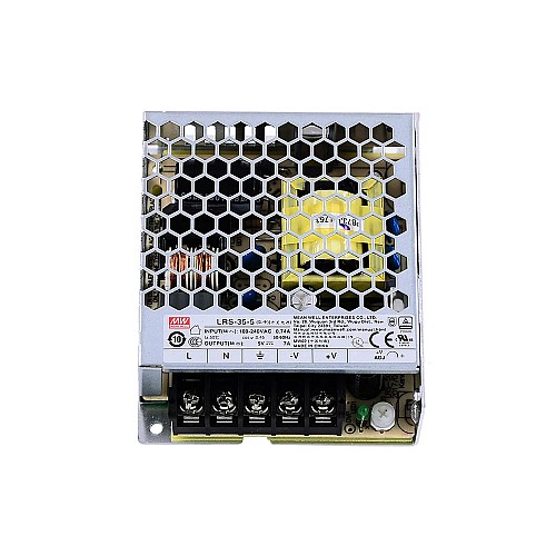 LRS-35-5 MEANWELL 35W 5VDC 7A 115/230VAC Zasilacz impulsowyW obudowie