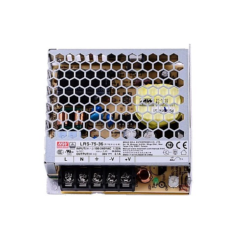 LRS-75-36 MEANWELL 75,6W 36VDC 2,1A 115/230VAC Zasilacz impulsowyW obudowie