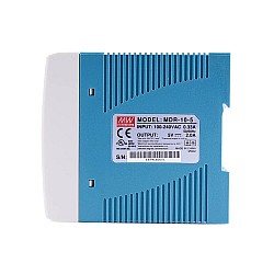 MDR-10-5 MEANWELL 10W 5VDC 2A 115/230VAC jednowyjściowy przemysłowy zasilacz na szynę DIN