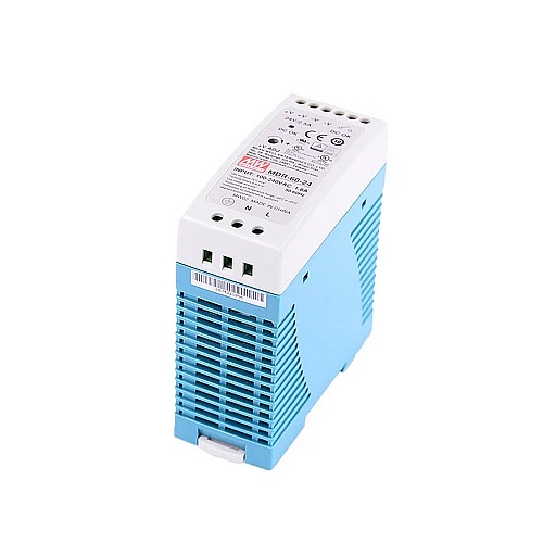MDR-60-24 MEANWELL 60W 24VDC 2.5A 115/230VAC Zasilacz na szynę DIN